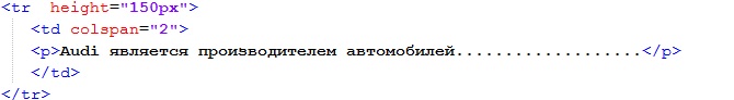 Текст html